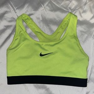 bright neon nike sports bra XS